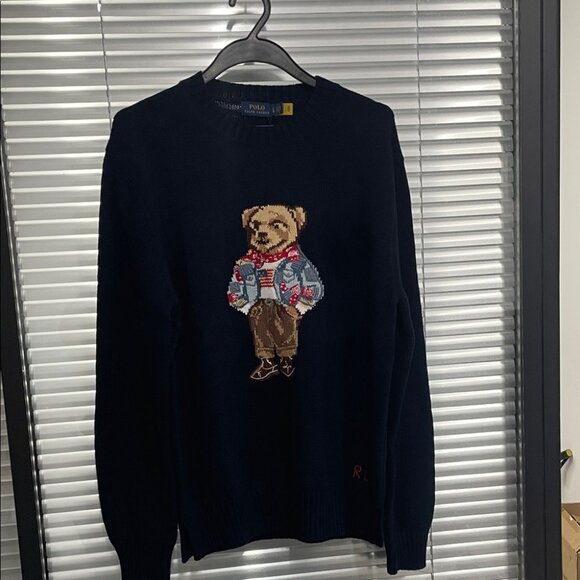 Polo by Ralph Lauren Black Bear Crewneck Sweater - Picture 1 of 6